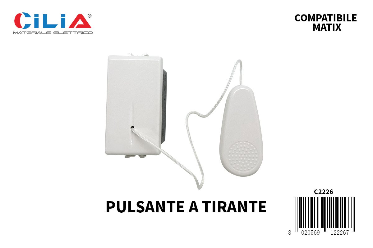 Pulsante a tirante - Serie Cloud CILIA, codice C2226